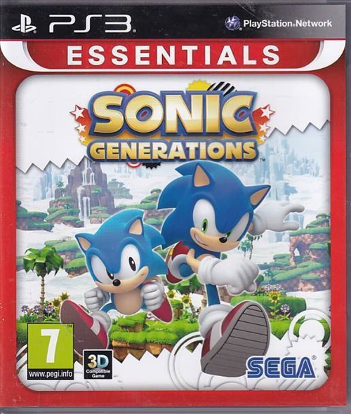Sonic Generations - Essentials - PS3 (B Grade) (Genbrug)
